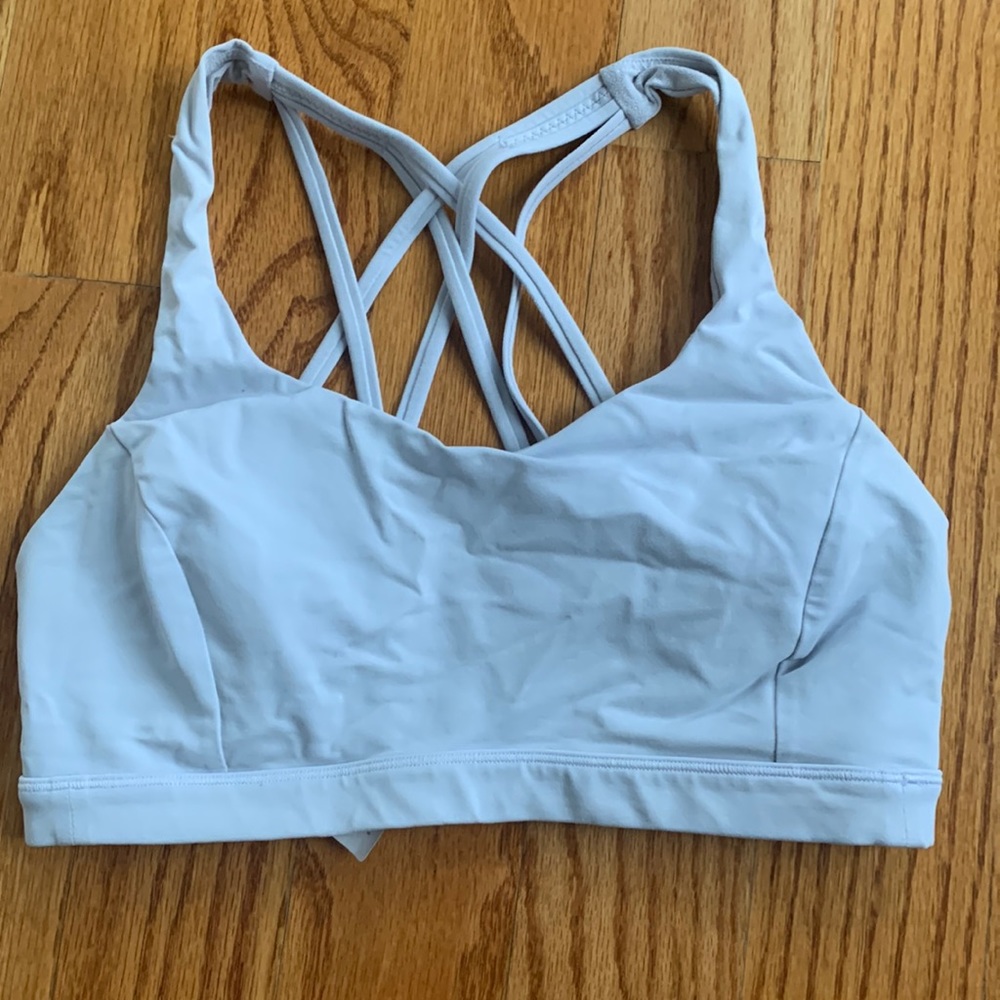 Lululemon “Free to Be Serene Jacquard Bra”. “Light support, C-D Cup”.